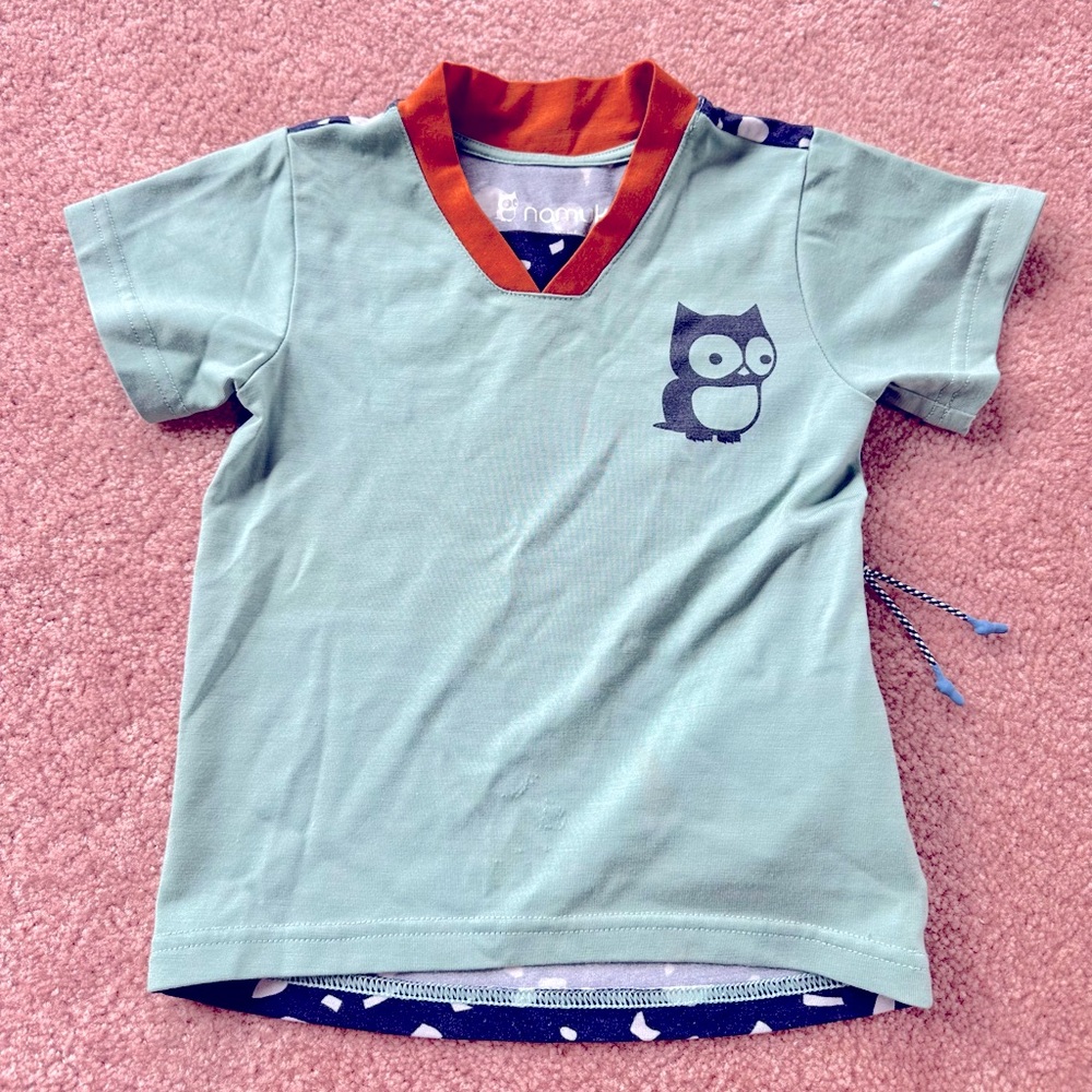 Namuk Green Owl merino Wool Shirt